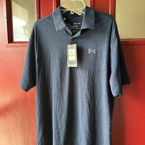 Under Armour Men's Dark Navy Heather Polo